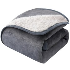 Waterproof Dog Blanket for Bed Couch, Soft Plush Pet Blankets for Small Mediu...
