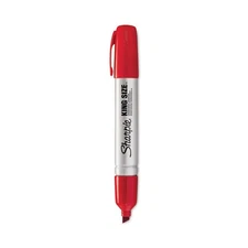 Sharpie King Size  Permanent Red Markers Chisel  Point  Tip  New   5 Markers
