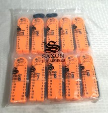 CLASS SET SAXON MATH SUBTRACTION WRAP UPS / 8 SETS / 0 - 9 / ORANGE / NEW