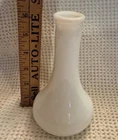 VTG Milk Glass Flower Bud Vase Labeled 1906 On Bottom