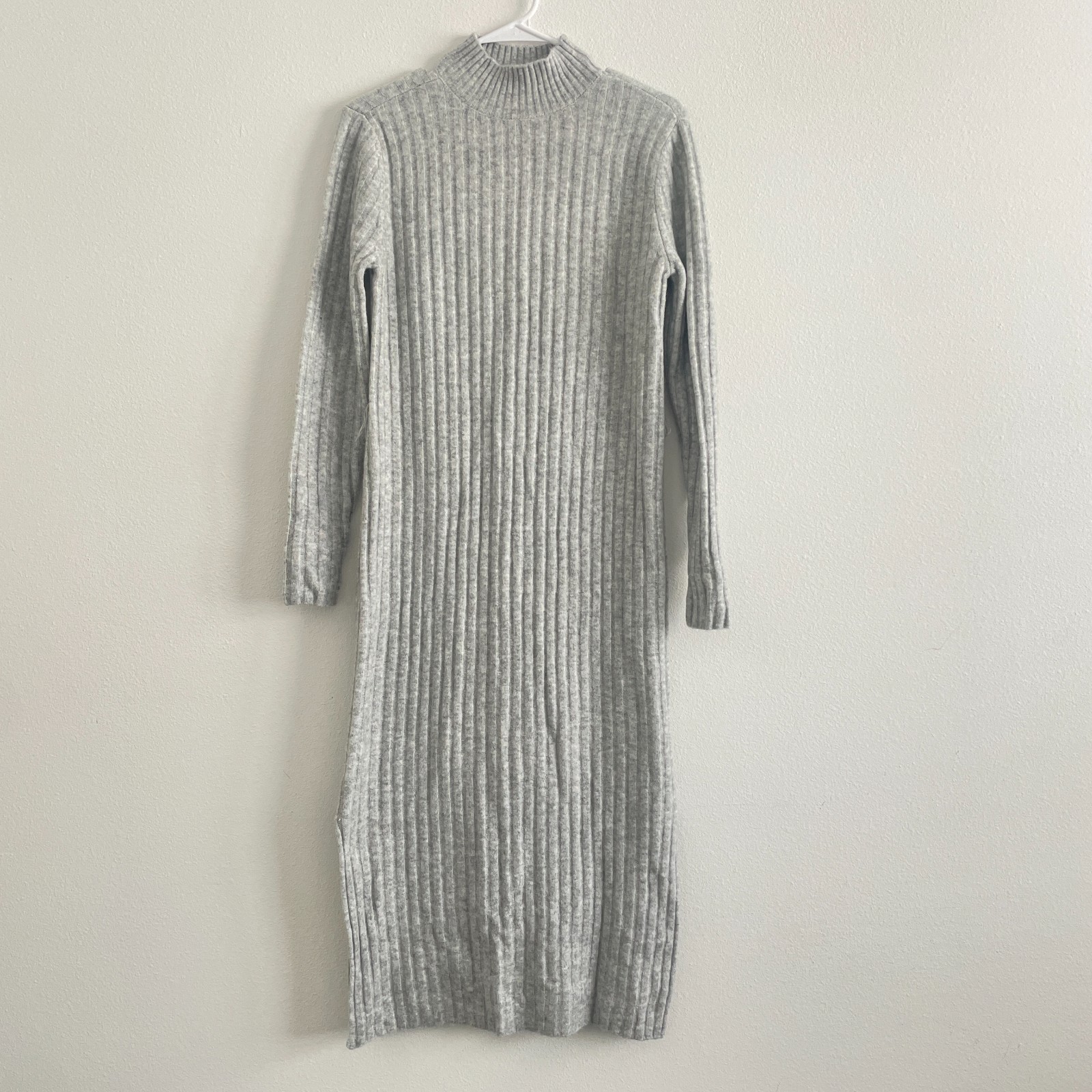 Ann Taylor Loft Sweater Dress Women S Cable Knit Mock Neck Casual Minimalist