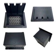 PROCRAFT FPPL-18X-BK - Recessed Stage Pocket / Floor Box 18 CH's - customizable