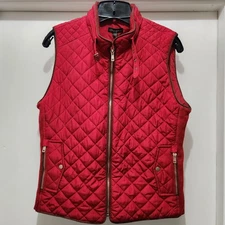 SHINESTAR QUILTED VEST Red NWT! 
