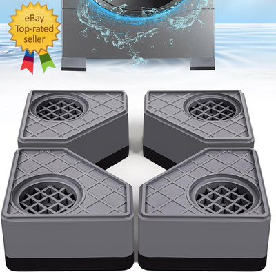 4Pcs anti Vibration Pads for Washing Machine, Stops Washer Dryer Moving