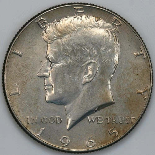 1965 (P) About Uncirculated AU Kennedy Half Dollar 40% Silver