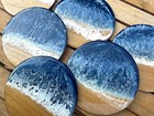 Set of 6 Ocean Resin Coasters 4” Round Cork Backed Handmade Beach Coastal Decor — photo 4