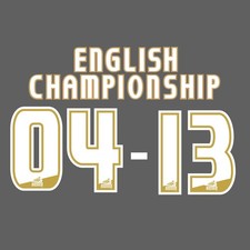 04/13 Campeonato Inglés Nombre Set Elige Número Jugador Parche Transferencia de Calor