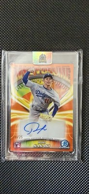 2025 Topps Bowman Chrome Max Volume Autograph Roki Sasaki #MVA-RS Auto /25
