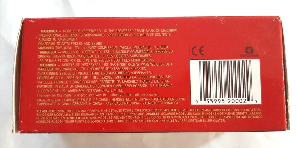 Matchbox Models of Yesteryear Y2-C (1930) 4.5 lt Supercharged Bentley 1:43 - Immagine 4 di 4