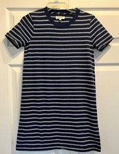 Madewell Tee Dress Size XXS Blue Stripe
