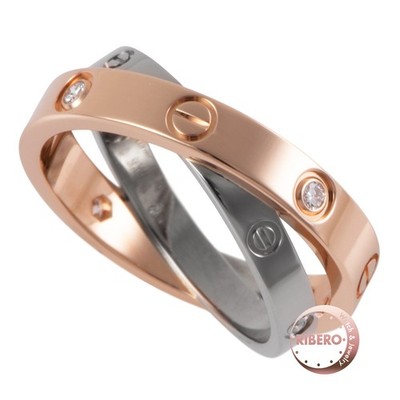 CARTIER Be Love Ring B4094350 US 6 18K Rotgold K18WG Diamant mit Box von JP