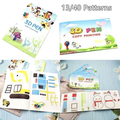 3D Pen Tool Template Accessories 3D Printing Album Paper Book Drawing Stencils