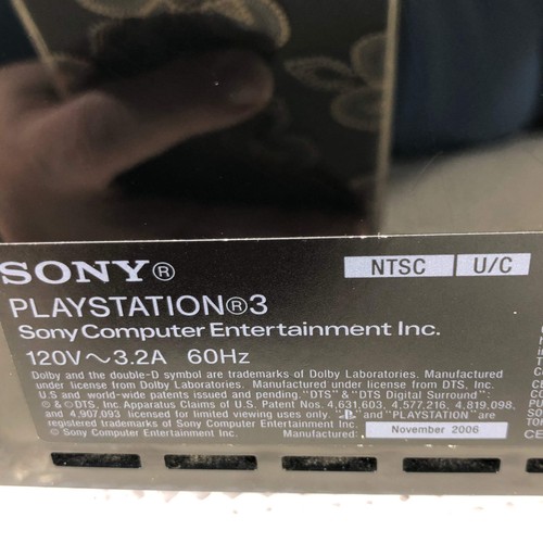 Sony PlayStation 3 PS3 Fat 60GB CECHA01 PS2 Backwards Compatible Gaming Console - Picture 5 of 19