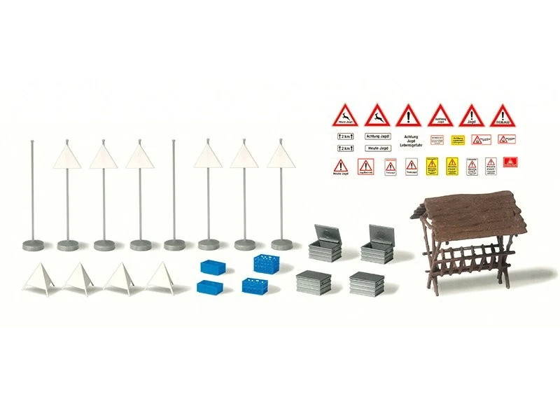 Preiser 1/87 Figurines Chevreuils Chamois – Lot De 6 Animaux Peints à La Main – Modélisme Ferroviaire HO