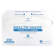 Hospeco Hg-2500 Toilet Seat Cover, Health Gards, Half Folded, Hg-2500, 2500 Pk