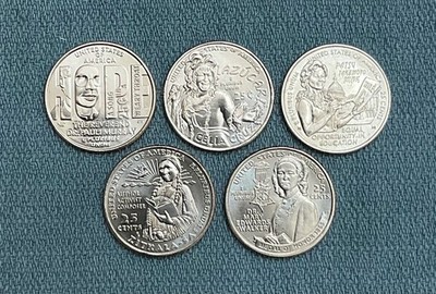 2024-S AMERICAN WOMEN QUARTERS BU - YEAR SET OF 5 COINS