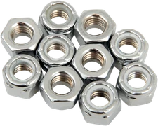 DRAG SPECIALTIES Nuts - Nylon - Chrome - For 5/16"-18 MPB275