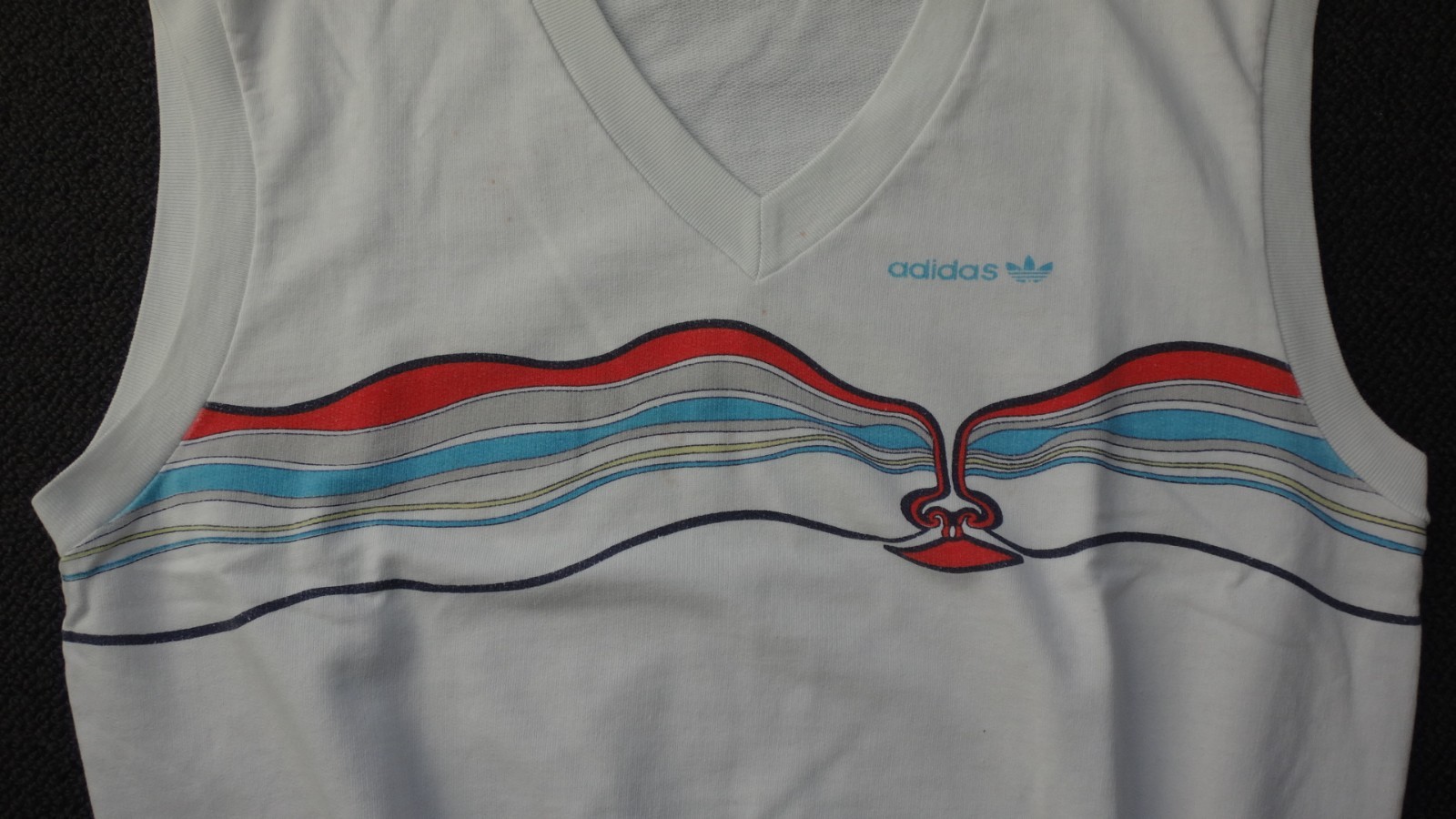 Adidas Ivan Lendl The Face sleeveless sweater - original vintage 1980s