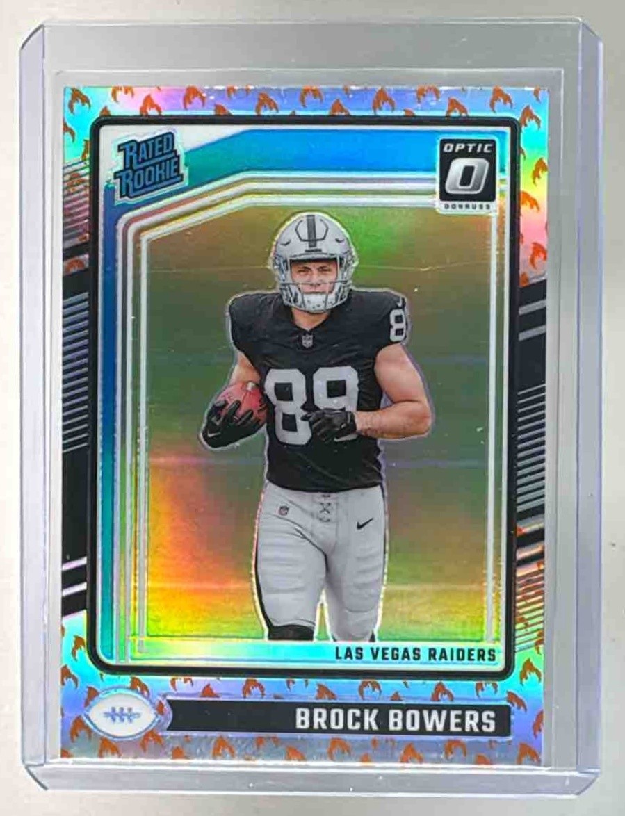 Brock Bowers 2024 Panini Donruss Optic #215 Fire Rated Rookie