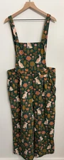 ModCloth x Princess Highway Rabbit Overalls Jumpsuit Green Cottagecore Size 16