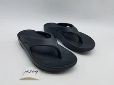 Oofos Oolala Women's Size 7 Flip Flop Thong Recovery Sandals Black