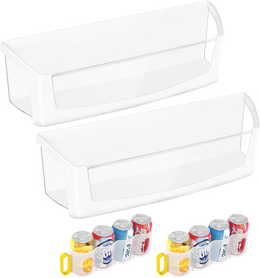 2 Pack Upgraded Refrigerator Door Bin Shelf Compatible with Whirlpool W10212139