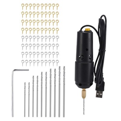 Handheld Mini Electric Drill Engraver USB Bohrer für Kunststoff DIY Schmuck