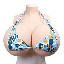 X Cup Big Fake Boobs Silicone Breast Forms Breastplate For Crossdresser