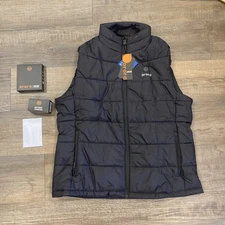 Ororo Heated padded Vest Men's Size Large Lightweight + Battery + Charger