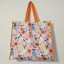Halloween Candy Corn Pumpkins Suckers Shopping Tote Bag T.J. TJMaxx New Cute!