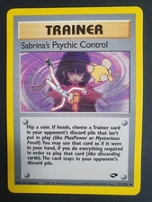 Sabrina's Psychic Control 121/132 Trainer - Gym Challenge Set - Excellent