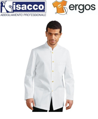 Isaac KOREANISCHER JACKE weiß ohne Zöpfe Uniform Bauer Facchino Catering