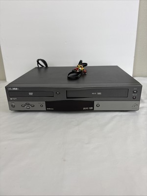 Go Video DVR4000 Gray Dual Deck 120V DVD Recorder And VHS Player