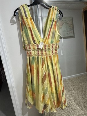 ABS by Allen Schwartz Yellow Sundress Women's Size 10 New with Tags