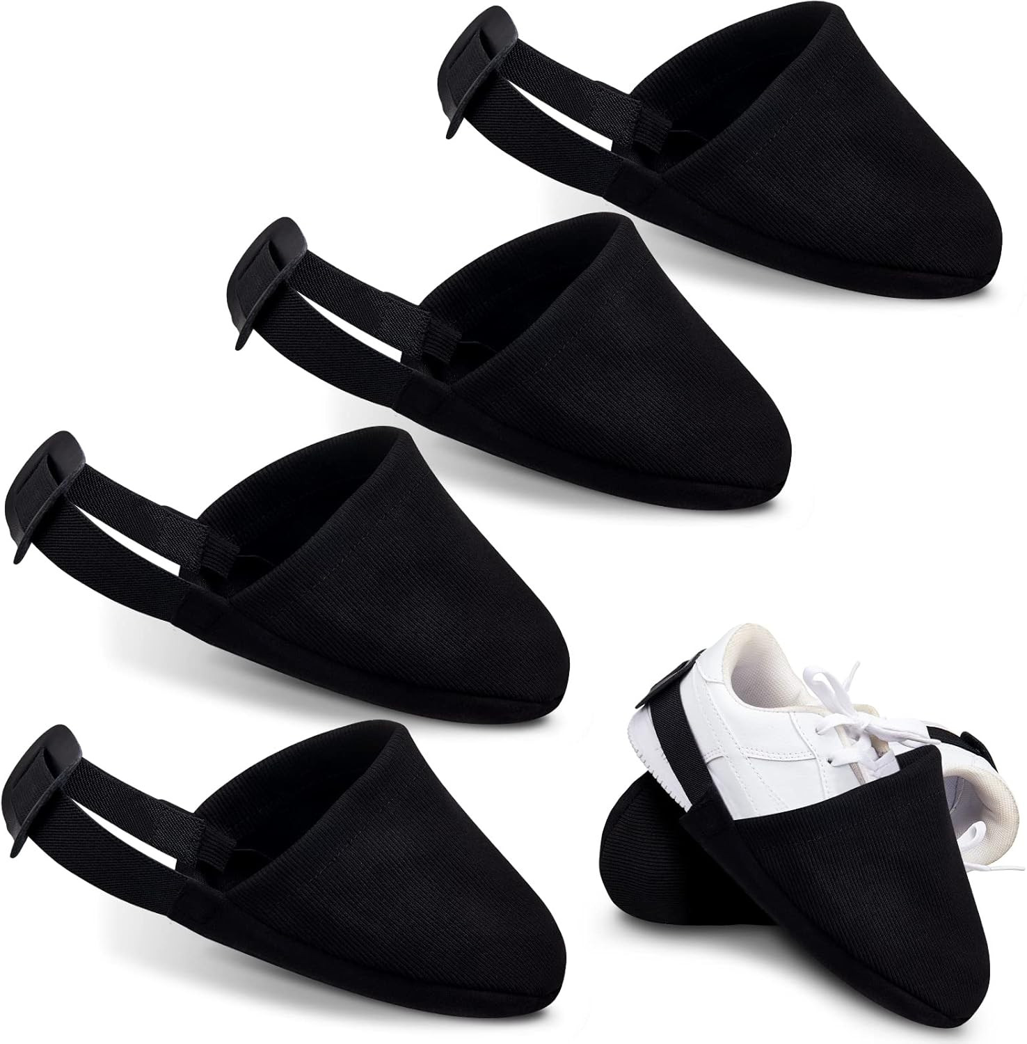 4 Pcs Bowling Shoe Slider Bowling Shoe Cover 2 Pairs of Adjustable Slide Covers 