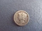 1920-S Mercury Dime In Circulated Condition  F  (.900 Silver)-ACTUAL COIN SHOWN