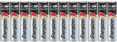 12 Energizer Max E92 AAA 1.5V Alkaline Battery Bulk Made in USA