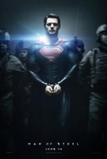 MAN OF STEEL MOVIE SUPERMAN POSTER 2Sided ORIGINAL ADVANCE DS 27x40 HENRY CAVILL