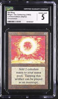 Magic: the Gathering MTG Sol Ring [Alpha Edition] Graded CGC 5