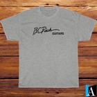 New Shirt BC RICH Guitars Music Logo T-Shirt Black/White/Grey/Navy Size S-5XL