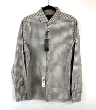Men's Plaid Button Down Size M New With Tags
