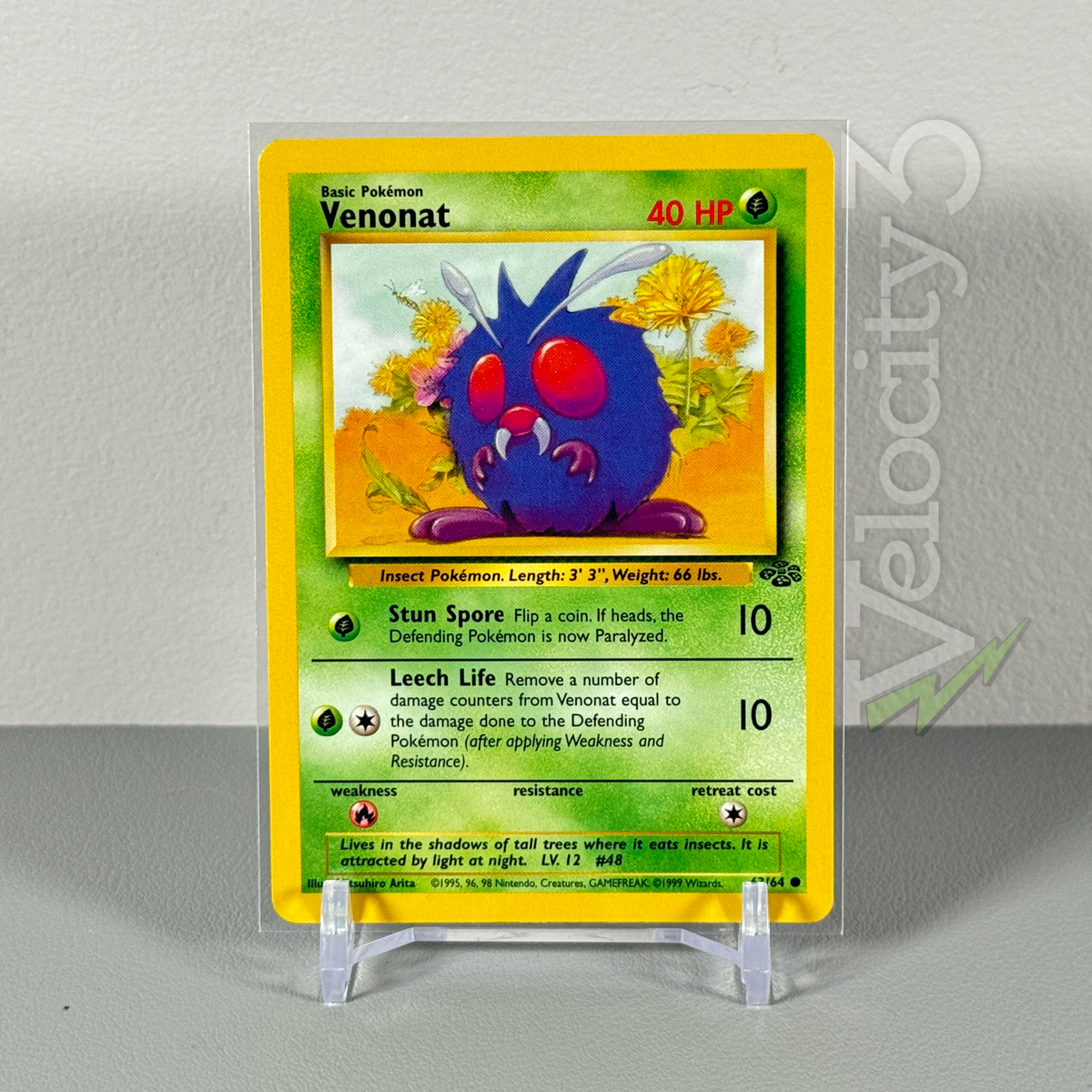 Pokemon TCG Card: VENONAT 63/64 | Common | 1999 Pokemon Jungle