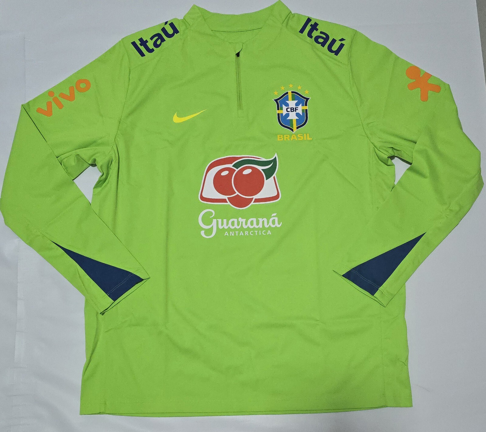 Brazil Nike Stormfit 2024/25 Green Nike Training Rain Jacket Halfzip