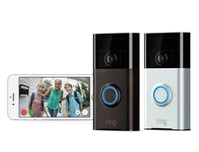 Ring Video Doorbell (Second Generation) Wi-Fi 1080p HD Camera Motion Detection