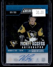2019-20 Upper Deck Credentials Ticket Access Autographs Jake Guentzel Auto 68/99