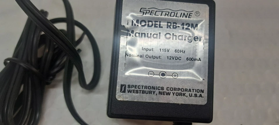 SPECTROLINE RB-12M AC ADAPTER CHARGER FOR FL-100/12 LEAK DETECTION LAMP - Image 4 of 4
