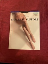 East 5th JCPenney SHEEREST SUPPORT Pantyhose Average Off Black Made in USA New