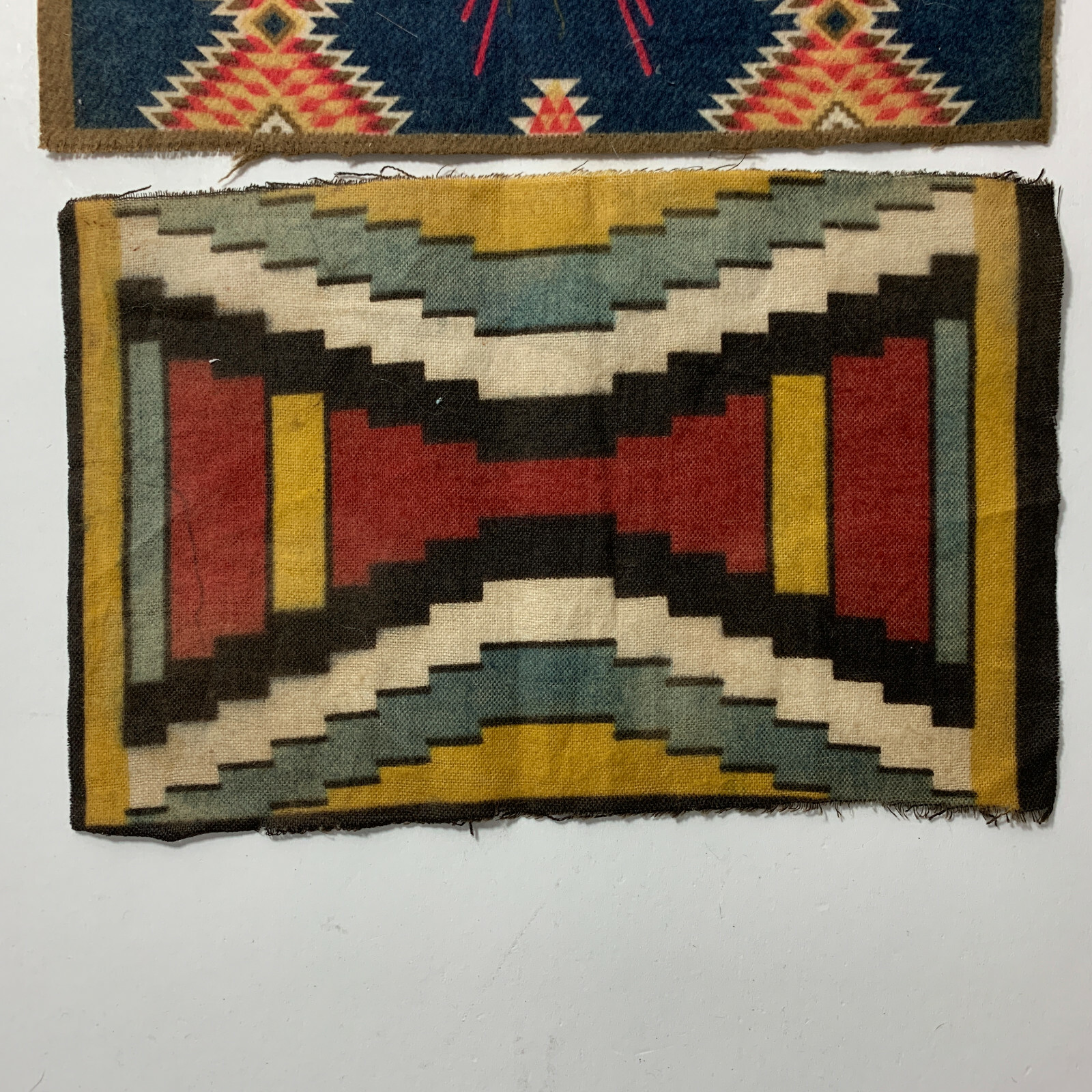 Two American Tobacco Felts Indian Blankets Tomahawk & War Club Design eBay