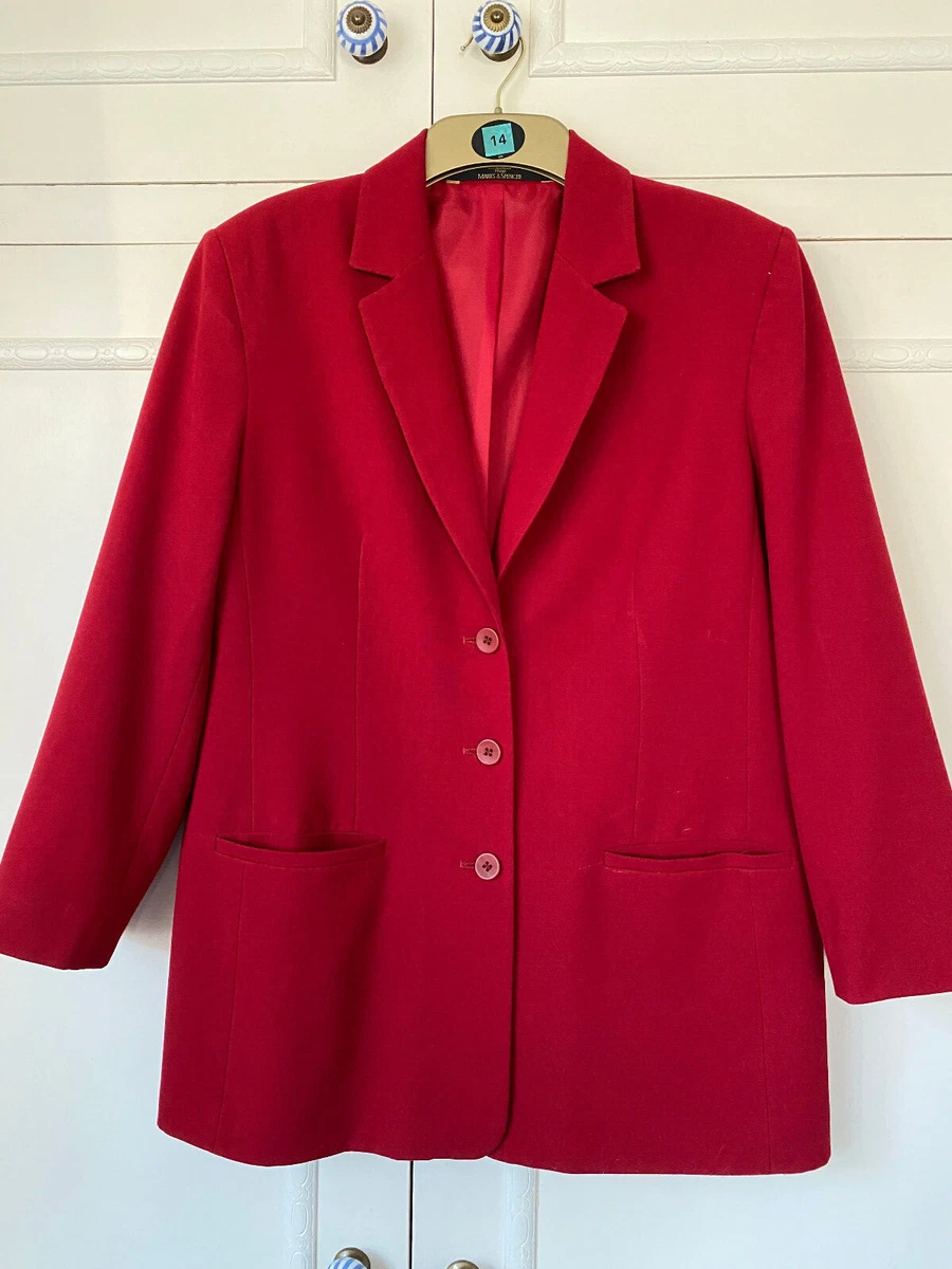 M&s red shop jacket