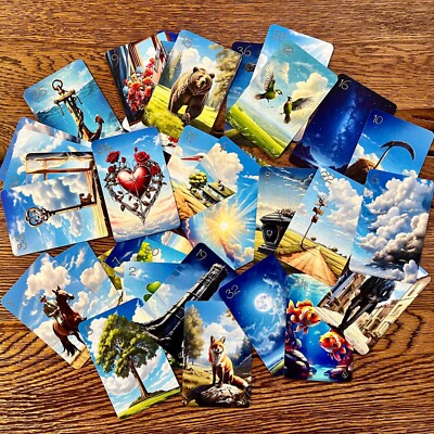 Lenormand Kartendeck ''Bright Sky'' - Wahrsagekarten - XL-Format - 2nd Edition